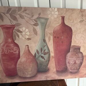 Elegant Floral Vase Canvas Art